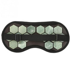 Natural Real Tourmaline Eye Massager Therapy Jade Stone Germanium Sleep Eye Mask Shade Cover Relaxation Healthcare Gift